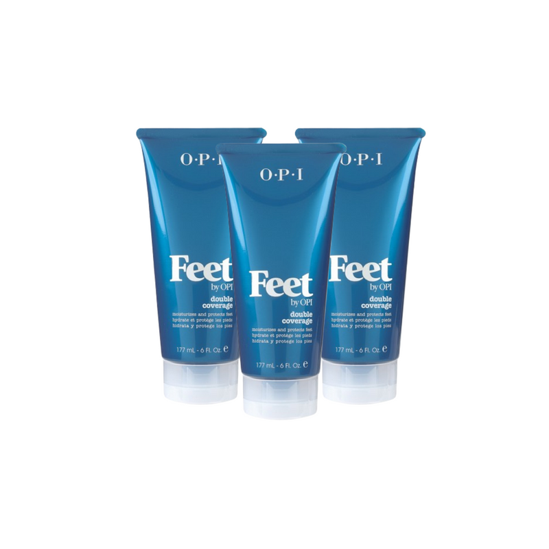 FEET BY O.P.I. DOUBLE COVERAGE 3 PACK